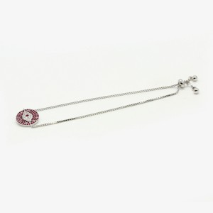 Ruby Evil Eye Bracelet