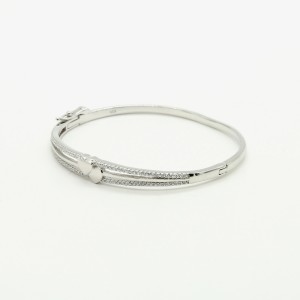 Zircon 2 Heart Line bracelet