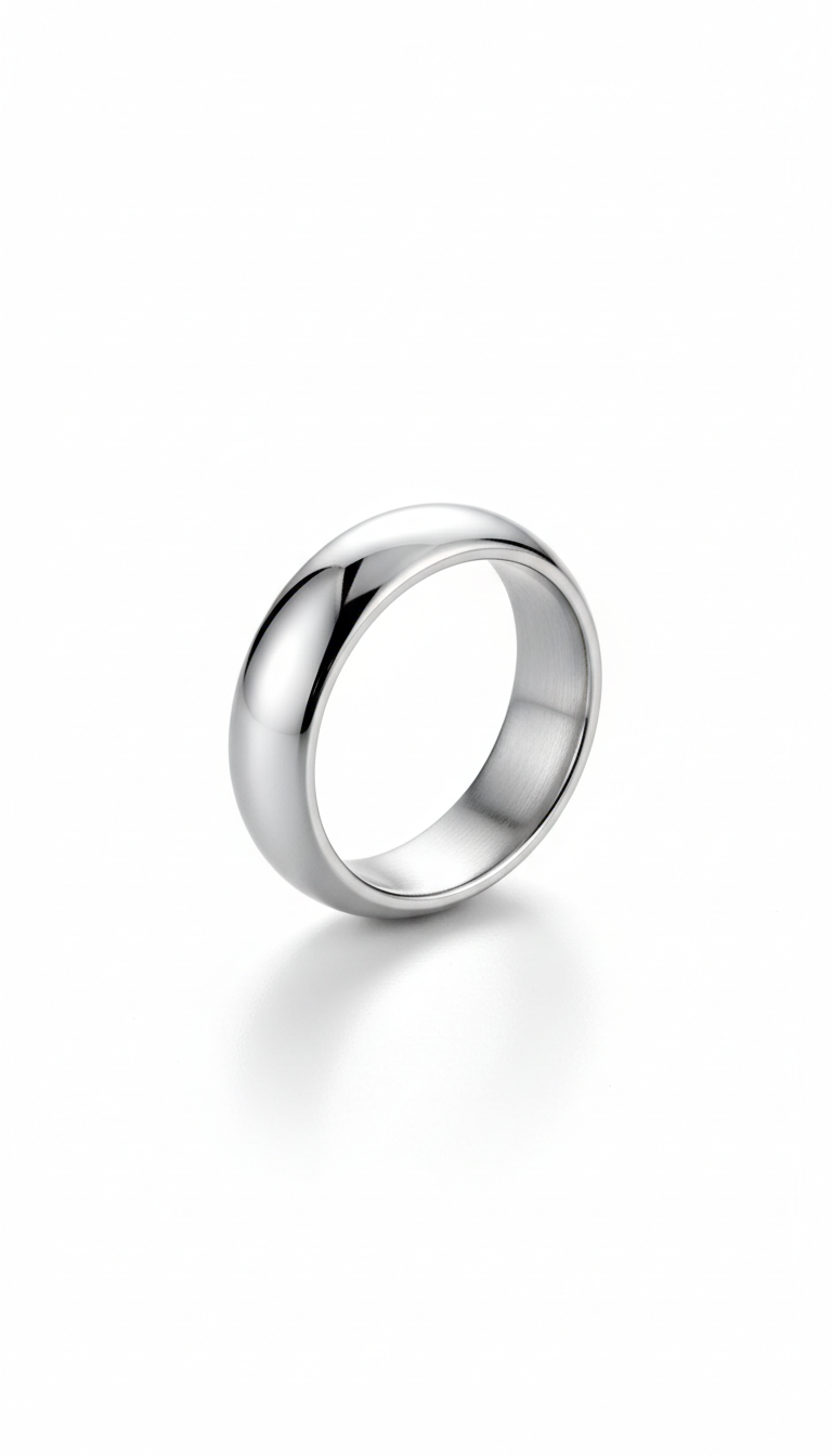 Demo Ring 03 — Modern Silver Curve — demo ring image 5