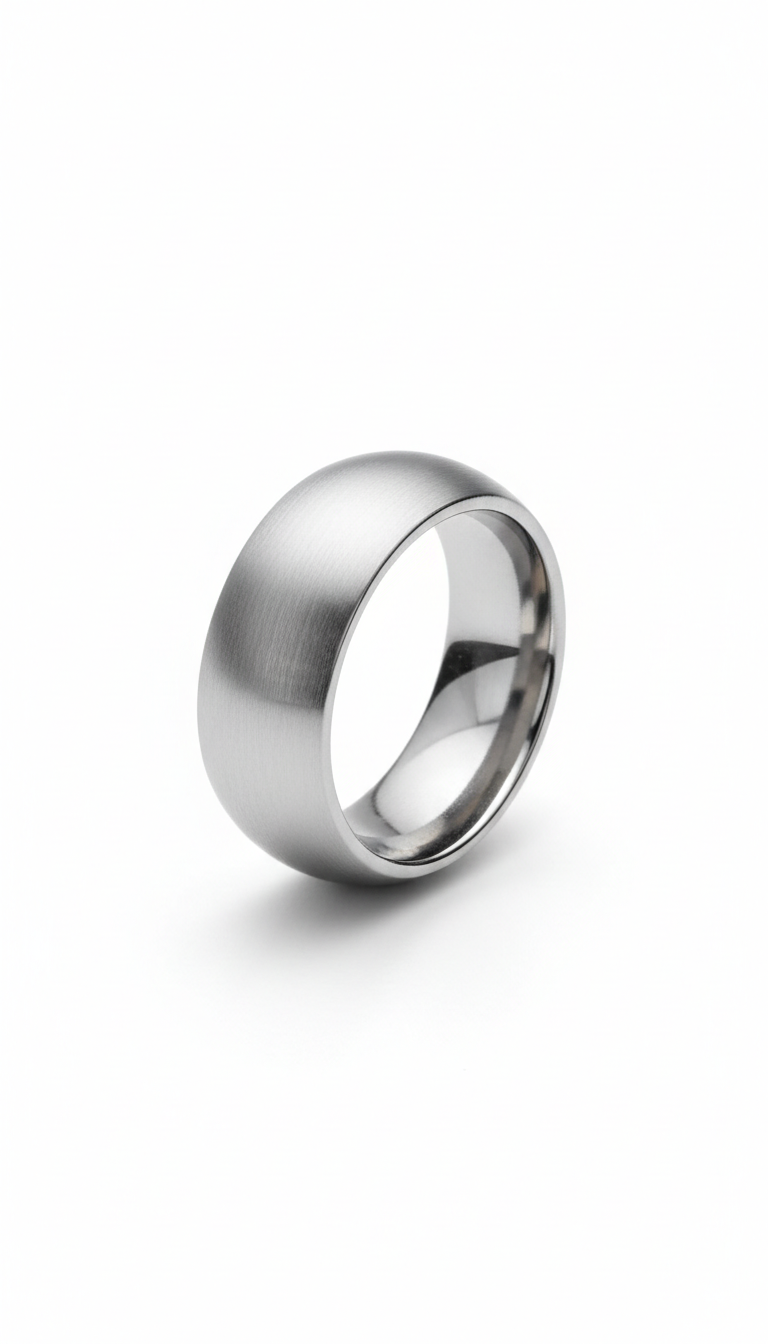 Demo Ring 03 — Modern Silver Curve — demo ring image 4