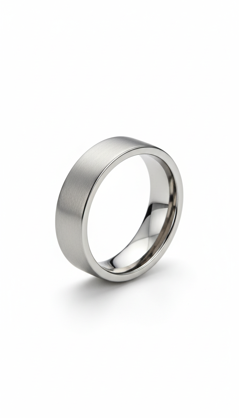 Demo Ring 03 — Modern Silver Curve — demo ring image 3