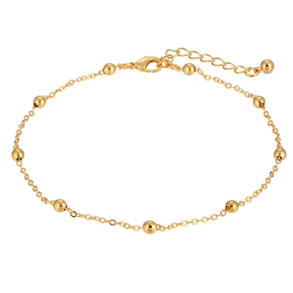 Demo Anklet 06 — Golden Ball Link Anklet — demo image 1