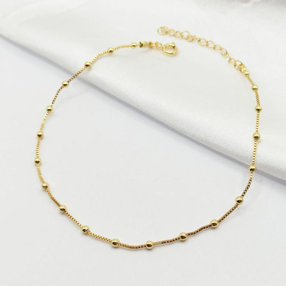 Demo Anklet 07 — Fine Bead Anklet — demo image 1